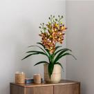Conjunto com 9 Orquídeas Artificiais de Alta Qualidade para Decoração Sofisticada - DE2123