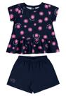 Conjunto com Blusa e Short para Bebê Menina Bee Loop