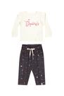 Conjunto com Blusa em Cotton Leve e Calça em Techno Wool Elian