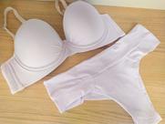 conjunto com bojo branco sexy
