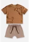 Conjunto com Camiseta e Bermuda Bebê Up Baby Conjunto com Camiseta e Bermuda Bebê Up Baby