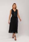 Conjunto Com Colete e Saia Midi Preto Salvatore