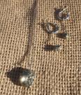 Conjunto com cristais Pirita