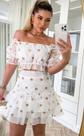 Conjunto com cropped,branco M