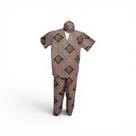 Conjunto com Eketé Masculino Estampa Africana - Candomblé