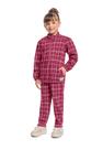 Conjunto com Jaqueta e Calça Xadrez para Menina Quimby