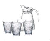 Conjunto com Jarra 1.050ml e 4 copos 245ml Conjunto com Jarra 1.050ml e 4 copos 245ml