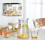 Conjunto Com Jarra 1050ml E 4 Copos 245ml Trancoso - Rio Home Conjunto Com Jarra 1050ml E 4 Copos 245ml Trancoso - Rio Home
