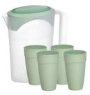 Conjunto Com Jarra Fresh Graduação 2L E 4 Copos De 470 Ml