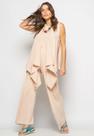 Conjunto Com Kimono, Regata e Wide Leg Malha Nude Salvatore Conjunto Com Kimono, Regata e Wide Leg Malha Nude Salvatore