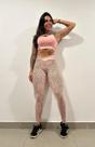 Conjunto com Legging de Onça Rosê e Top Rosê com Zero Transparência Conjunto com Legging de Onça Rosê e Top Rosê com Zero Transparência