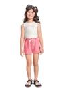 Conjunto com Regata Cropped e Short para Menina Bee Loop