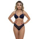 Conjunto Com Renda Marinho Sepie 24234 Microfibra