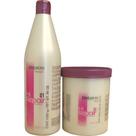 Conjunto combinado de shampoo e máscara reparadora Salerm Hi Repair