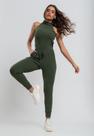 Conjunto Comfy Com Regata e Jogger Canelada Verde Salvatore