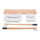 Conjunto Comida Japonesa com 9 Peças para Sushi de Bambu Nagoya Casa Del Grande Conjunto Comida Japonesa com 9 Peças para Sushi de Bambu Nagoya Casa Del Grande