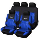 Conjunto completo de capas de assento de carro AUTOYOUTH para mulheres - 9 peças, azul