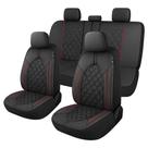 Conjunto completo de capas de assento de carro CAROMOP Luxury Leather à prova d'água Conjunto completo de capas de assento de carro CAROMOP Luxury Leather à prova d'água
