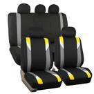 Conjunto completo de capas de assento de carro FH Group, tecido amarelo universal
