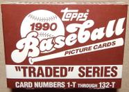 Conjunto Completo de Cartas de Baseball MLB Topps 1990 Traded
