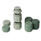 Conjunto completo de cuidados com a pele Cadence Travel Containers com tampas magnéticas