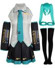 Conjunto completo de figurino ZEROGOO Anime Cosplay Cinza-Preto M
