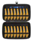 Conjunto completo de loja Nut File MusicNomad Diamond Coated 16 unidades