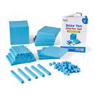 Conjunto completo de plástico azul Base Ten Blocks hand2mind (161)