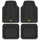 Conjunto completo de tapetes CAT ToughRide Heavy-Duty Black Rubber Conjunto completo de tapetes CAT ToughRide Heavy-Duty Black Rubber