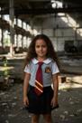 Conjunto completo Hermione Harry Potter Gravata Vestido e colete casas Infantil menina
