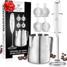 Conjunto completo Milk Frother Zulay com copo de espuma e estênceis