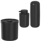 Conjunto Completo para Banheiro com 3 Peças Preto - Ou Conjunto Completo para Banheiro com 3 Peças Preto - Ou
