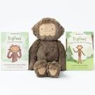 Conjunto completo: Slumberkins Bigfoot Kin Plush + 2 livros