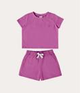Conjunto Confort Lilas Blusa Cropped e Short