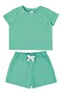 Conjunto Confort Verde Blusa Cropped e Short
