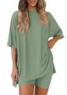 Conjunto Coordenado PRETTYGARDEN 2 Peças Lounge Verde Feijão M Conjunto Coordenado PRETTYGARDEN 2 Peças Lounge Verde Feijão M