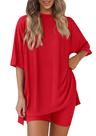 Conjunto Coordenado PRETTYGARDEN 2 Peças Lounge Vermelho P
