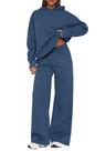 Conjunto coordenado PRETTYGARDEN de 2 peças com moletom com capuz e calça pantalona