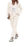 Conjunto Coordenado PRETTYGARDEN Shacket Bege com Botões M