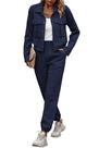 Conjunto Coordenado PRETTYGARDEN Shacket Jaqueta e Calça Moletom Marinho P