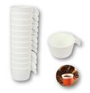 Conjunto Copete 12 Porta Copos Descartável Cantinho Café Plástico Branco - AMZ