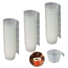 Conjunto Copete 36 Porta Copos Descartável Cantinho Do Café Em Plástico Transparente - AMZ