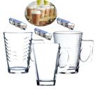 Conjunto Copo De Vidro 3 Unidades 185ml Caneca Xicara