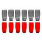 Conjunto Copos de Vidro 370ml 6 Vermelho / 6 Cinza Florida Conjunto Copos de Vidro 370ml 6 Vermelho / 6 Cinza Florida