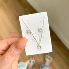 Conjunto coracao com cinta 6mm branco Conjunto coracao com cinta 6mm branco