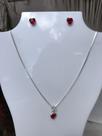 Conjunto coração vermelho Conjunto coração vermelho