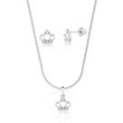 Conjunto Coroa com Pedras de Zircônia
