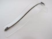 Conjunto Corrente 60cm + Pulseira Palmera Em Prata 925
