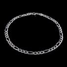 Conjunto Corrente E Pulseira 3 Em 1 Em Prata 925