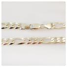 Conjunto Corrente E Pulseira 3 X 1 7mm X 60cm Em Prata 925